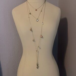 Betsey Johnson triple strand necklace